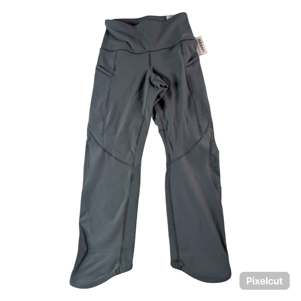 Old Navy Powersoft High-Rise Crop Leggings XS Gray 807222-03-1